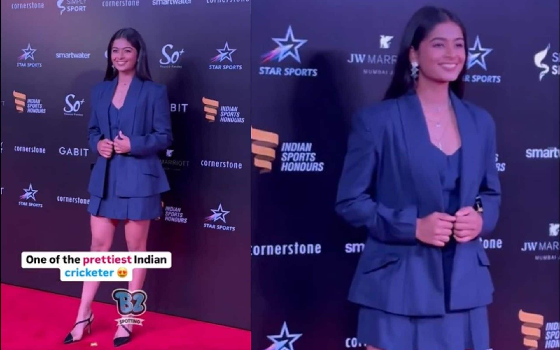 Shreyanka Patil Shines at Indian Sports Honours 2024, Wins Breakthrough Performance Award