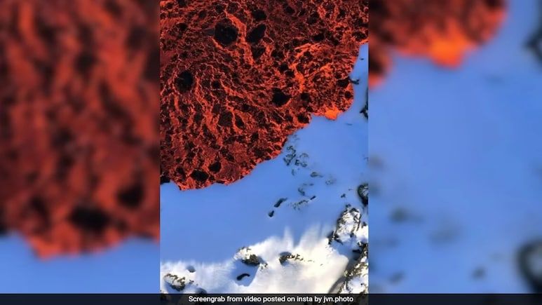 Lava Flows Over Snow Without Steam: Baffling Footage Sparks Scientific Explanation