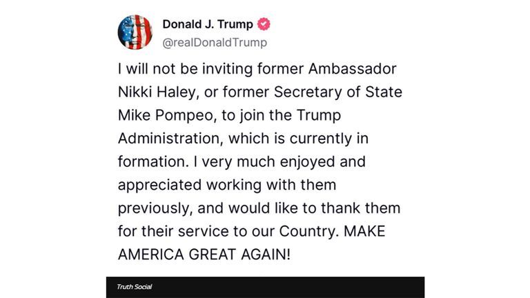Trump Unveils First Wave of High-Profile Administration picks