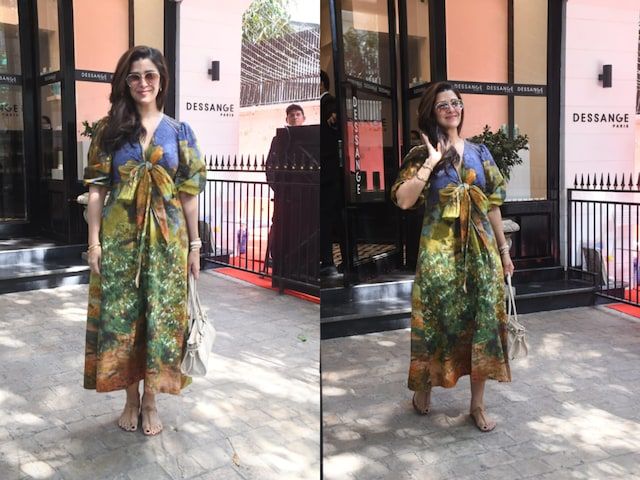 Nimrat Kaur Looks Stunning In Green Printed Dress, Gets Snapped As She Steps Out In The City