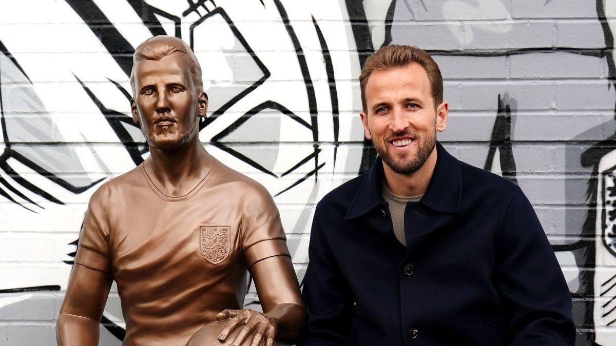 Harry Kane Statue Unveiled At Peter May Sports Centre In East London