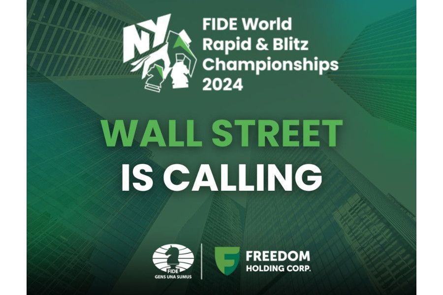 FIDE WORLD RAPID AND BLITZ CHAMPIONSHIPS COME TO WALL STREET IN NEW YORK CITY