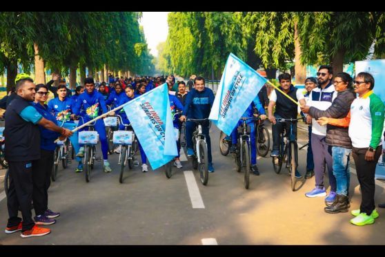 FIT India Sundays on Cycle Celebrated Across Nation with 200 Riders from SAI