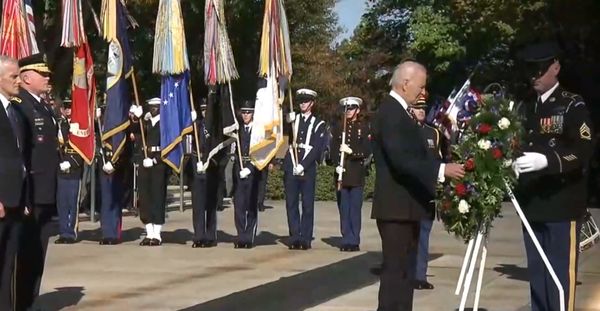 BIDEN HONOURS VETERANS, COMMITMENT TO USA