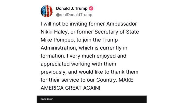 Trump Unveils First Wave of High-Profile Administration picks