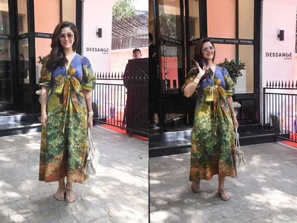 Nimrat Kaur Looks Stunning In Green Printed Dress, Gets Snapped As She Steps Out In The City