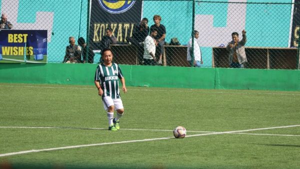 Sikkim CM Promotes Sports through Exhibition Football Match