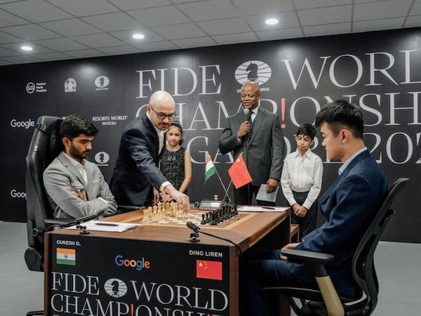 Ding Liren Takes Lead in World Chess Championship as Gukesh Falls Behind