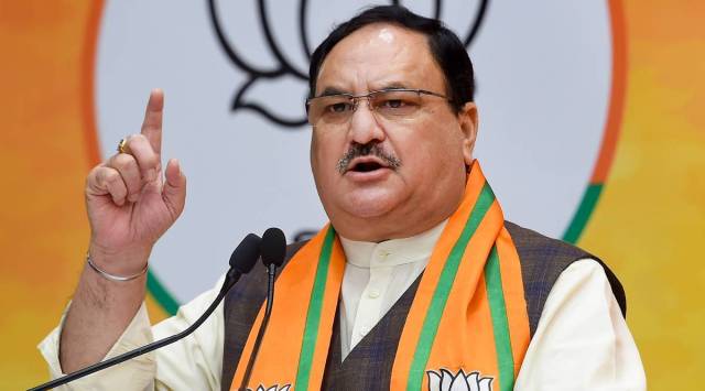 BJP National President JP Nadda Energizes Crowds at Belapur Public Meeting