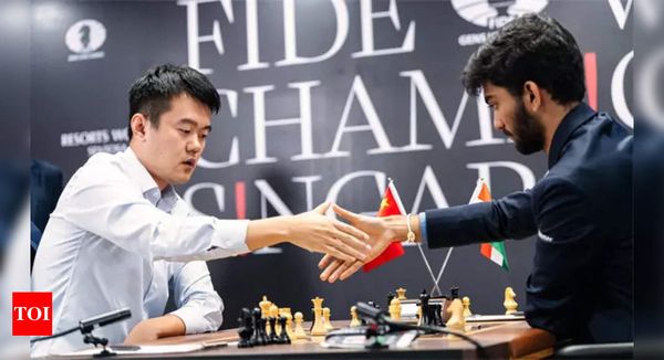 Ding Liren and D Gukesh Teeter on Brink of Historic Tie as World Chess championship Hangs in Balance