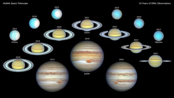 NASA's Hubble Space Telescope Captures Detailed Images of Jupiter's Atmosphere