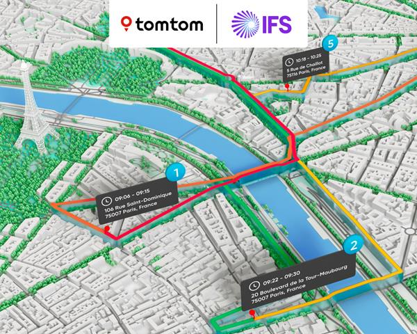 TomTom and IFS Partnership Enhances Field Service Management with Precise Route Calculations