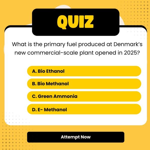 Denmark Unveils World's First Commercial-Scale E-Methanol Production Plant