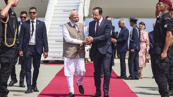 Title: Modi Arrives in Cyprus for Historic Two-DayVisit, Stronger Trade Ties Expected